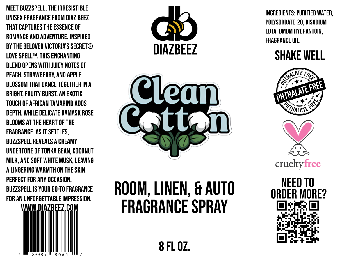 Clean Cotton Room, Linen, & Auto Fragrance Spray