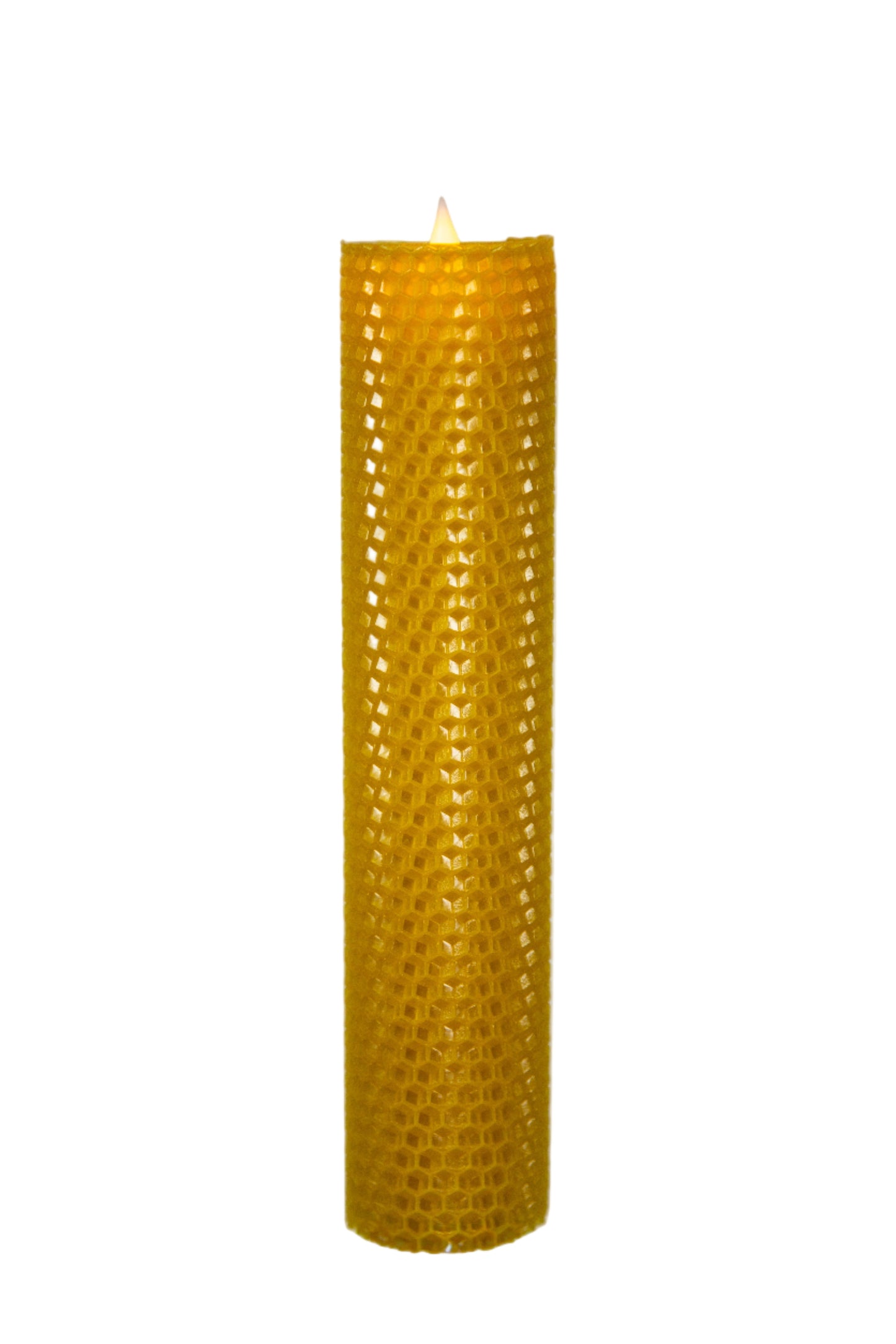 LED Beeswax Flameless Candle (Battery Operated)
