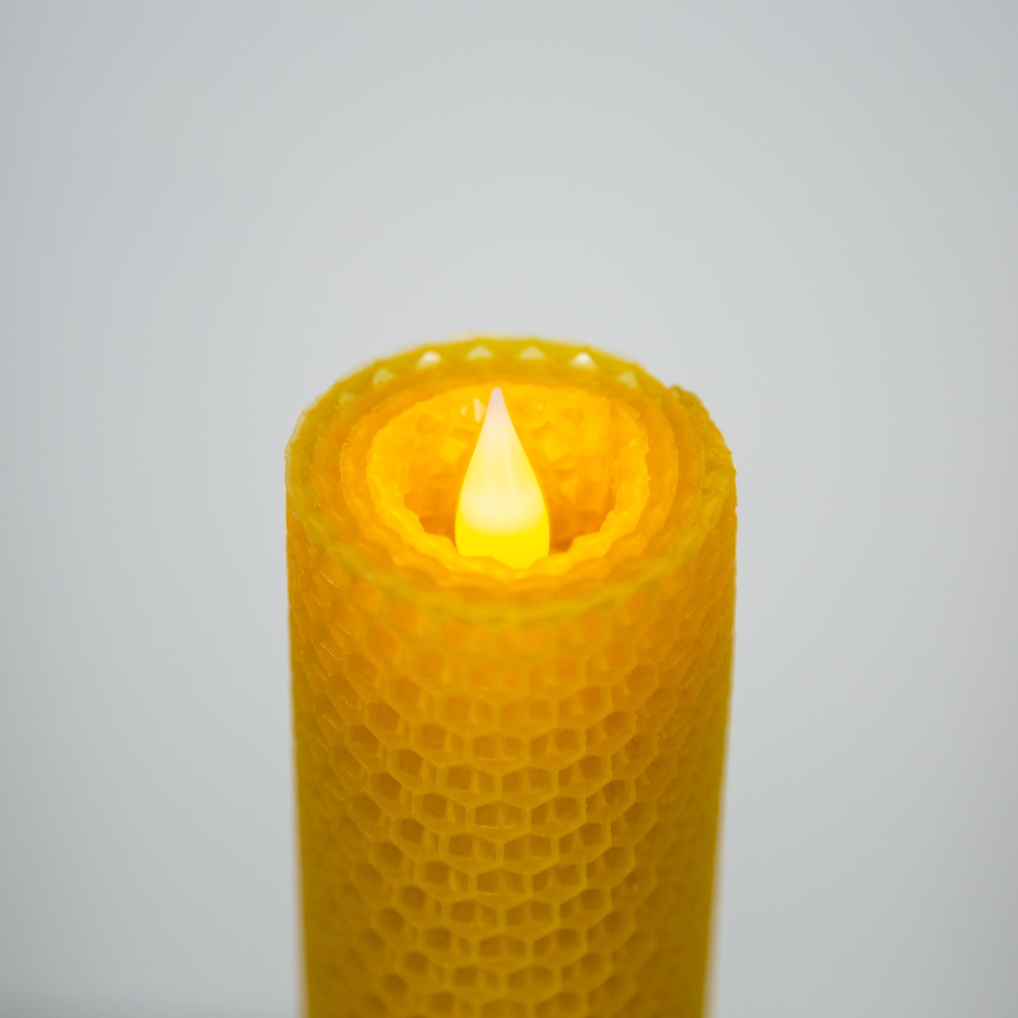 LED Beeswax Flameless Candle (Battery Operated)