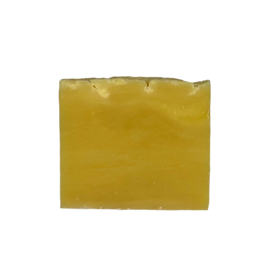 Yellow Florida Sunrise Soap Bar with citrus fragrance.