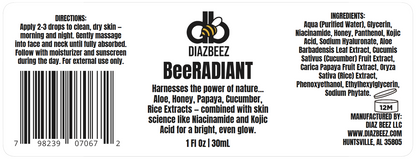 BeeRADIANT - Honey & Kojic Brightening Serum