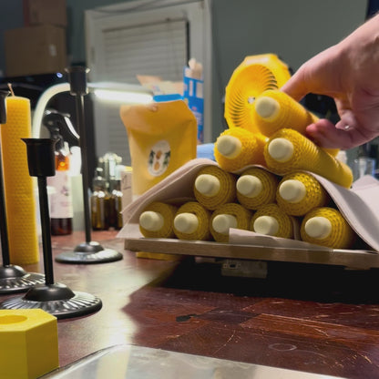 LED Beeswax Flameless Candle (Battery Operated)